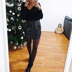 ZARA Sequin Skirt